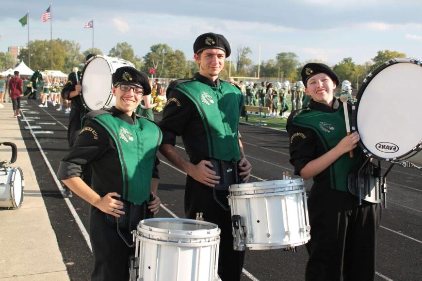 band drum line